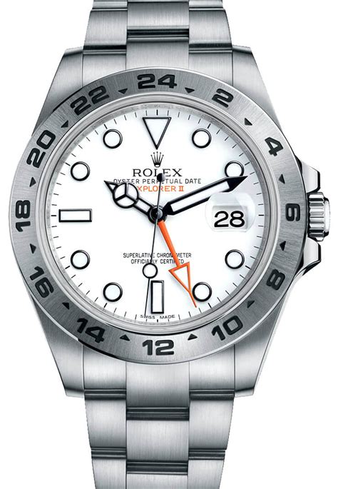 rolex explorer 2 white or black|rolex explorer 2 price new.